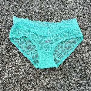 Lace Bikini Underwear in Mint Green